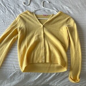 J. Crew Sunny Yellow Women's Cardigan